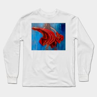 Gypsy Red Dress Long Sleeve T-Shirt